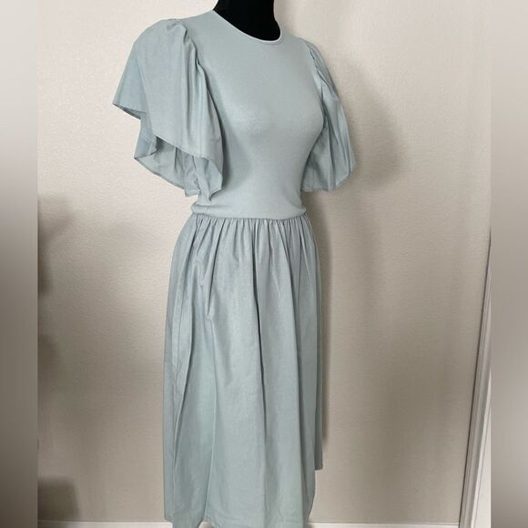 NWT Zara Ruffled Sleeve Dress - Picture 4 of 13